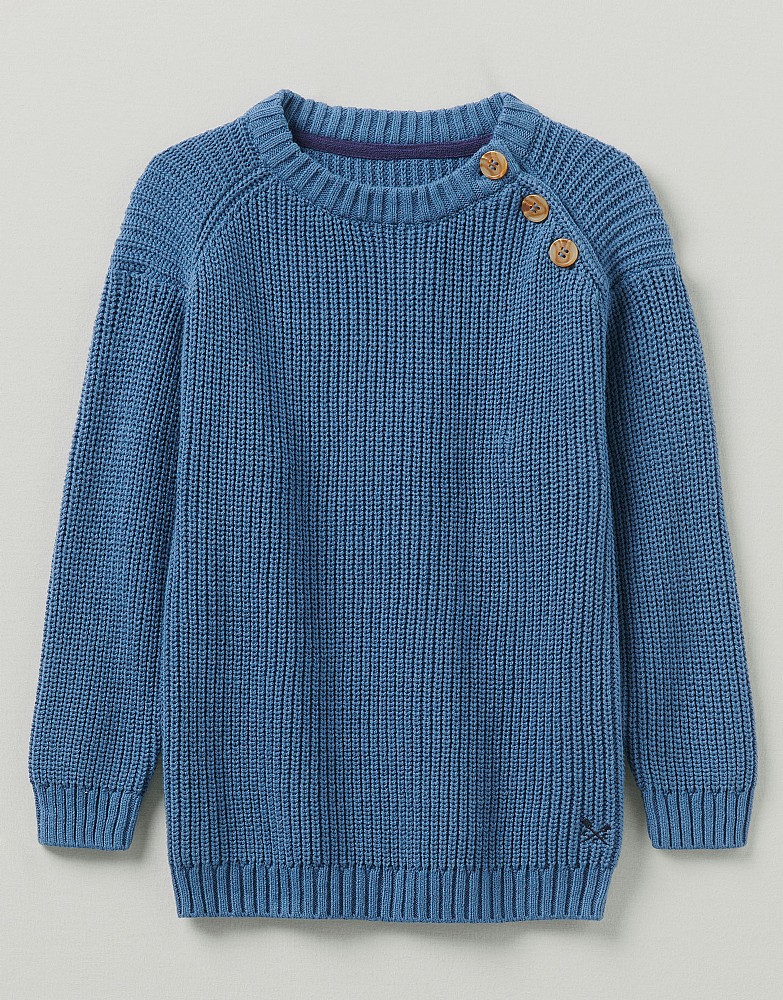 Button Neck Knit Jumper