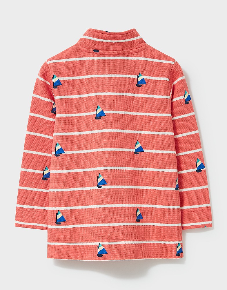 Boat Stripe Classic Half Zip Sweatshirt