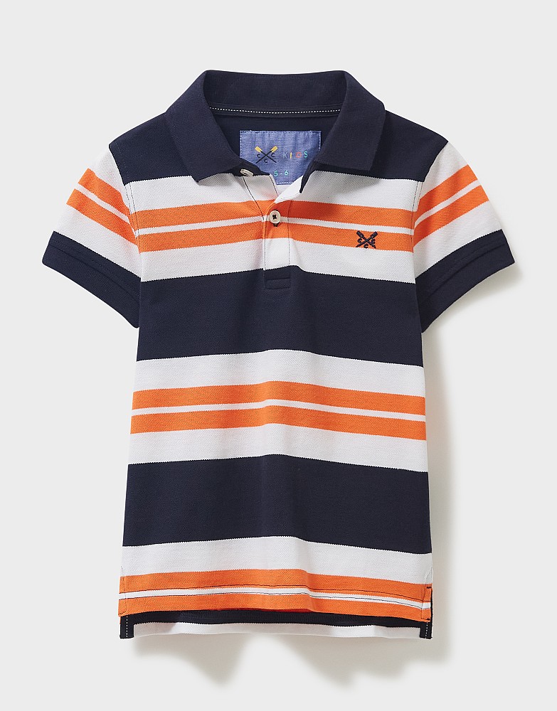 Block Stripe Polo Shirt