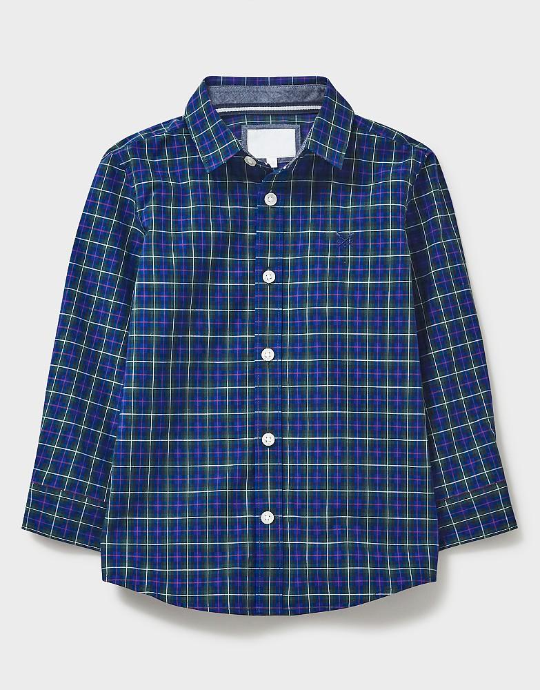 Boys' Junior Leighton Tartan Check Long Sleeve Shirt from Crew Clothing ...