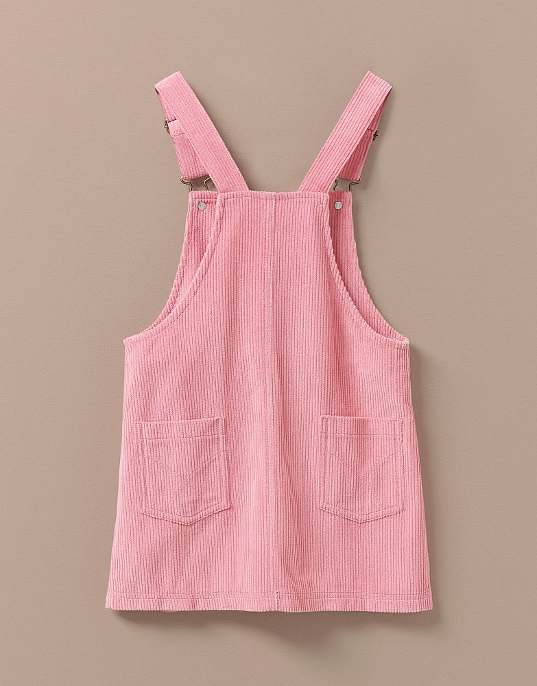 Pink cord pinafore discount dress