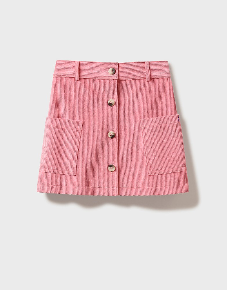 Girl's Cord Button Through Skirt from Crew Clothing Company