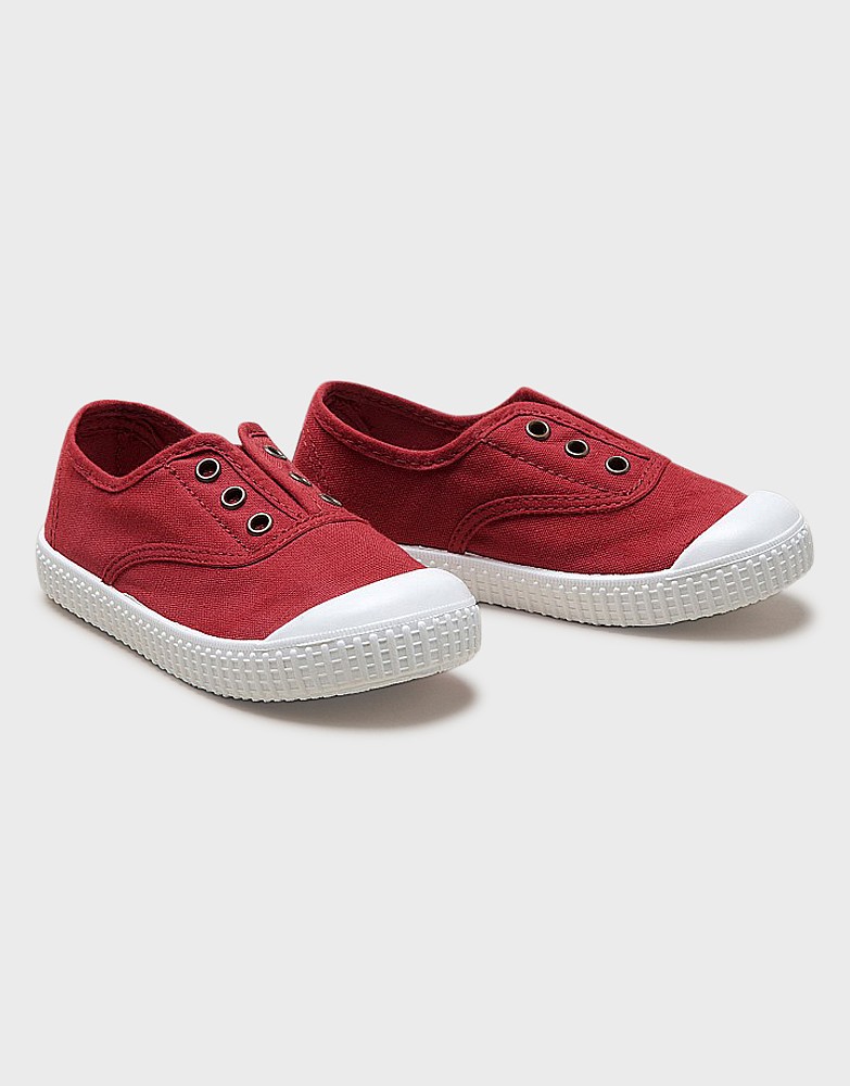 girls laceless trainers
