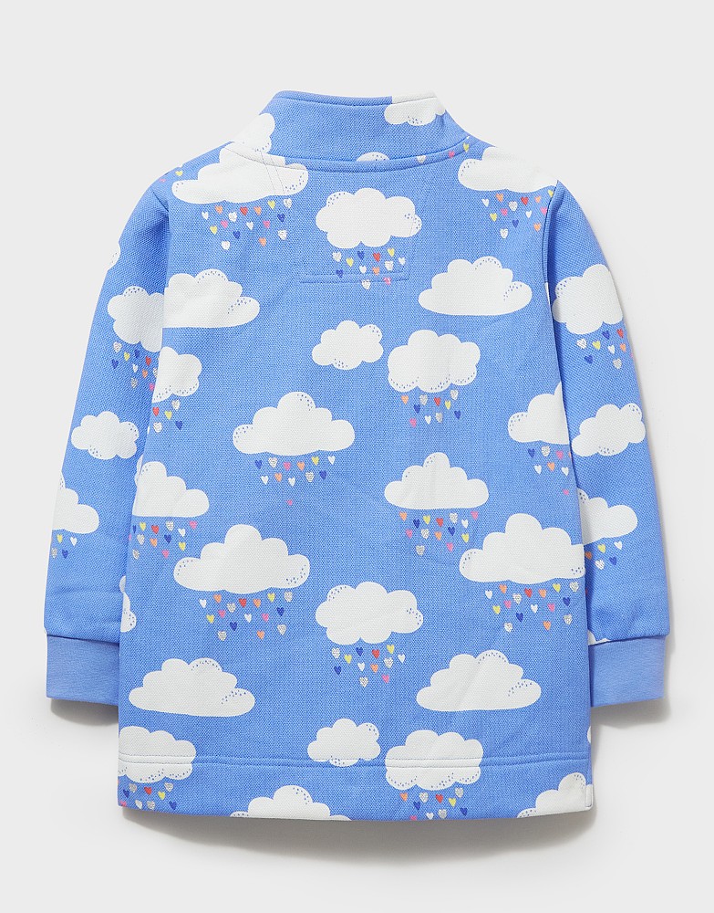 Cloud print outlet sweater