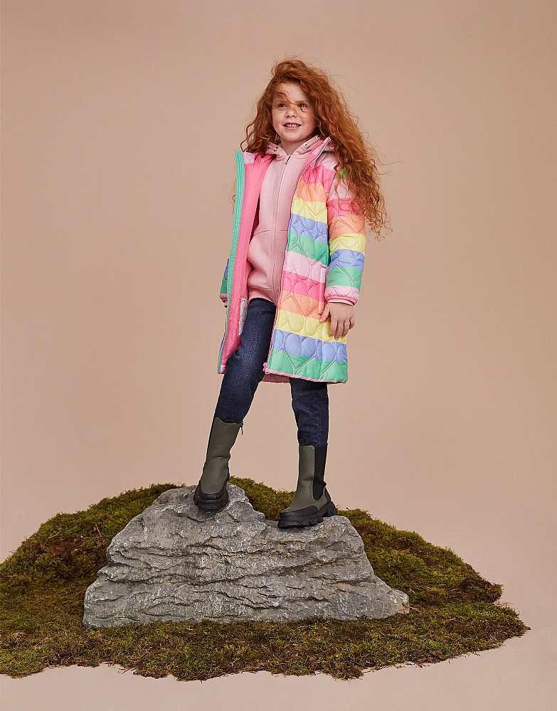 Rainbow girls coat online