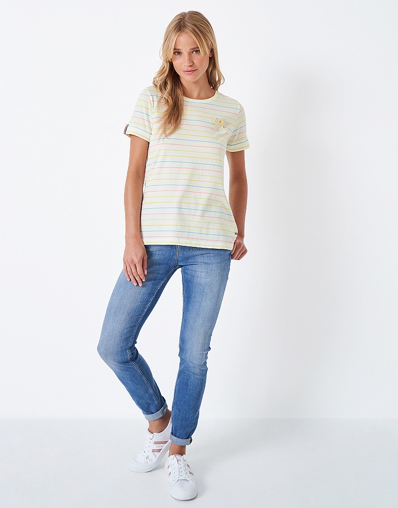 Women's Henley Crew Neck T-Shirt from Crew Clothing Company