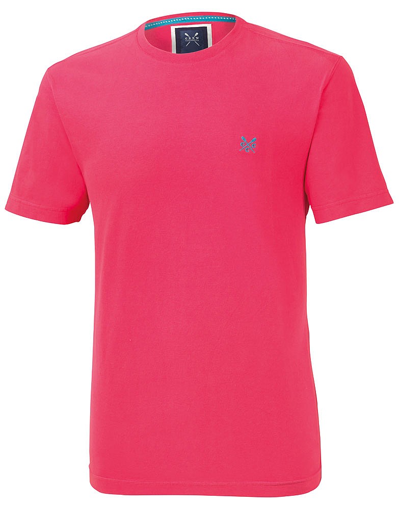 Men's Crew Classic Tee in Berry from Crew Clothing