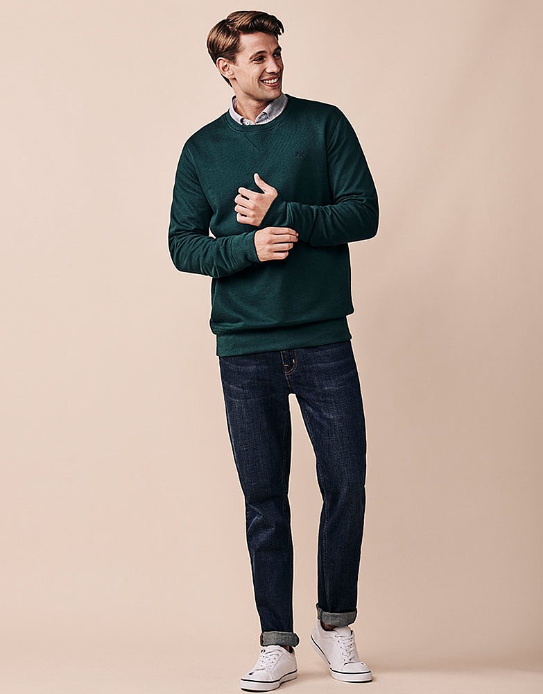 bottle green sweatshirt mens