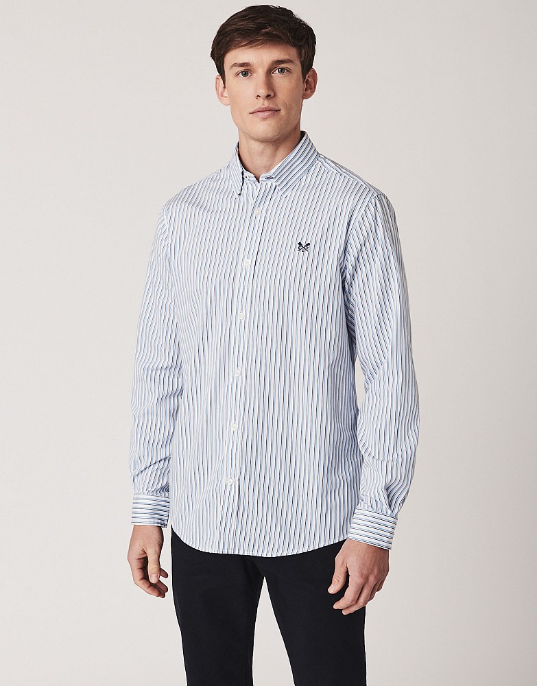Men's Crew Classic Fit Shadow Stripe Shirt from Crew Clothing Company