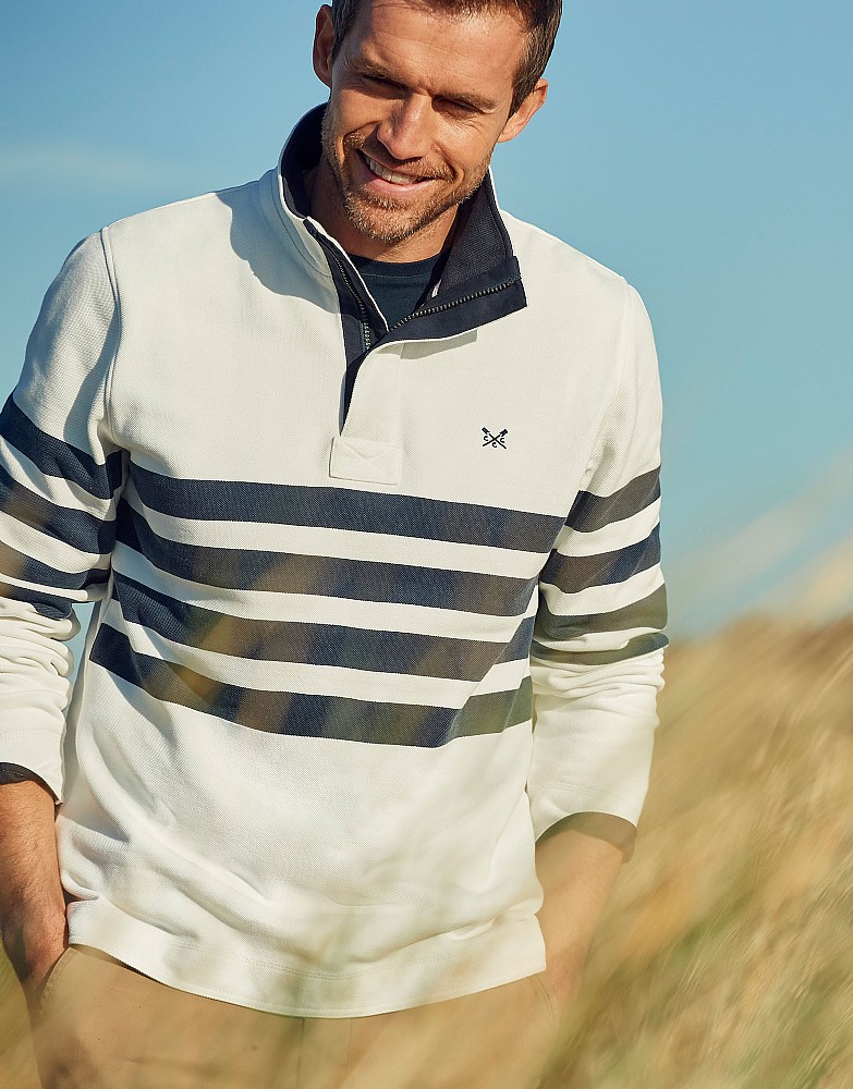 Men's Padstow Pique Sweatshirt from Crew Clothing Company