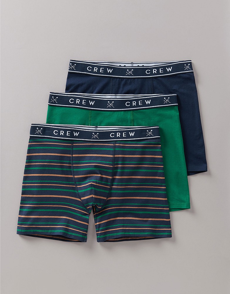 Men's 3 Pack Jersey Boxers from Crew Clothing Company