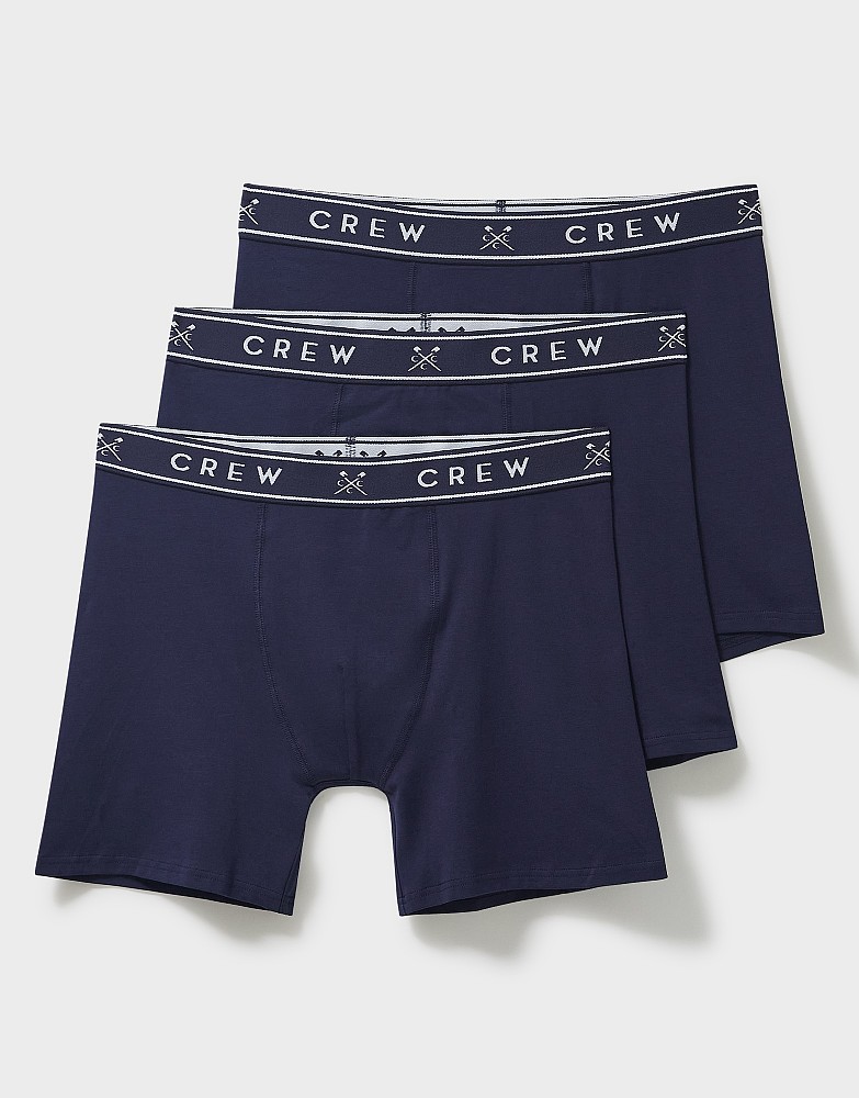 Men's 3 Pack Jersey Boxer from Crew Clothing Company