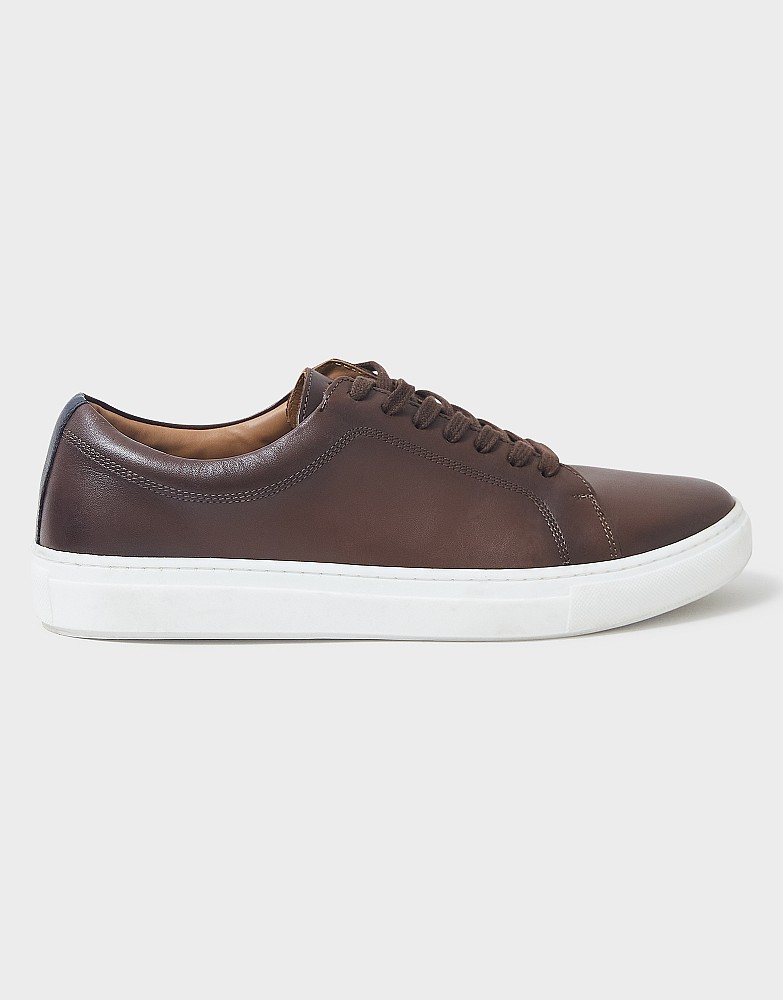 mens leather trainers