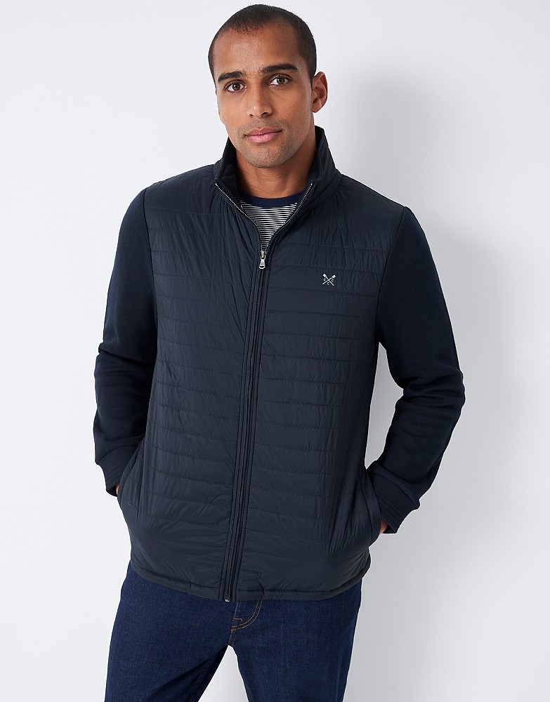 navy blue sweat jacket