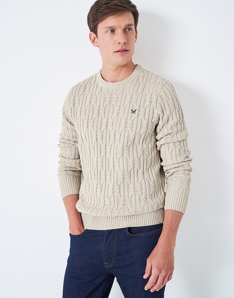 Wide Cable Cotton Jumper