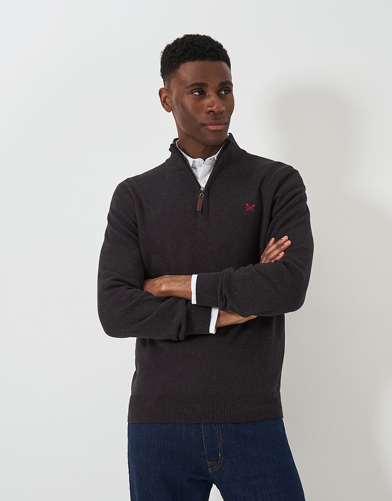 Classic Half Zip Knit Jumper