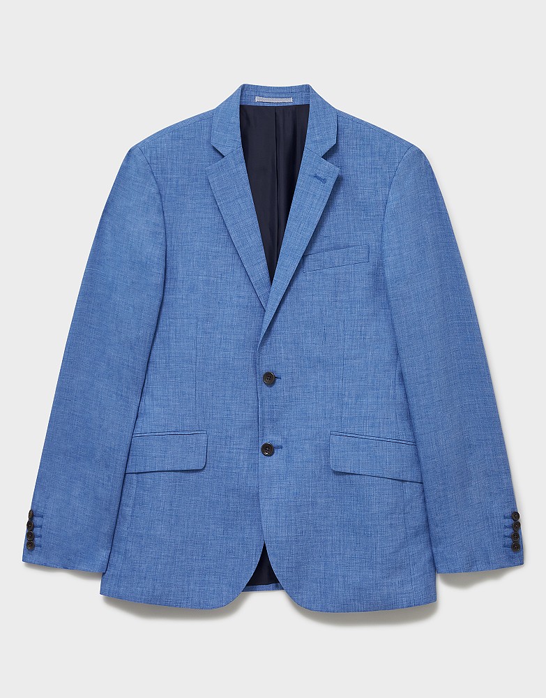 Stockport Wool Linen Light Blue Blazer