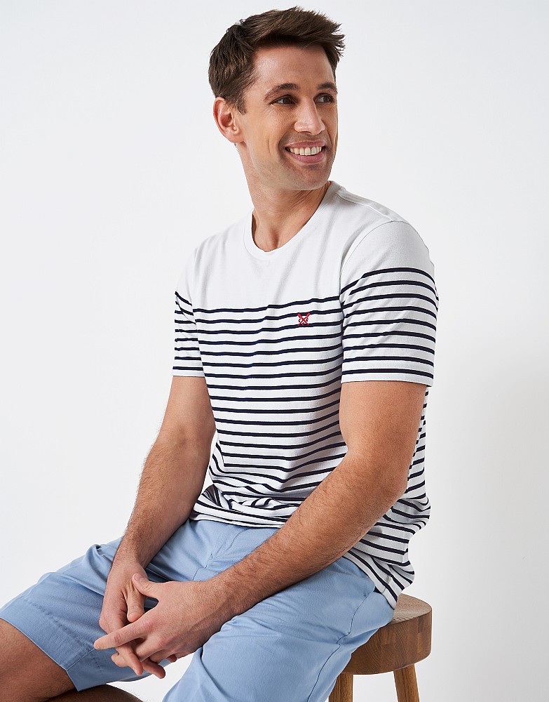 Men's Tooley Stripe T-Shirt from Crew Clothing Company