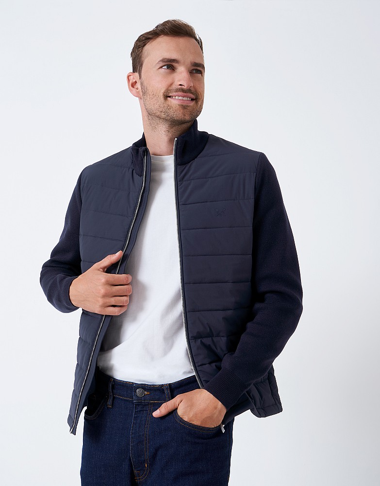 Men's Dartmouth Knit Hybrid Jacket from Crew Clothing Company