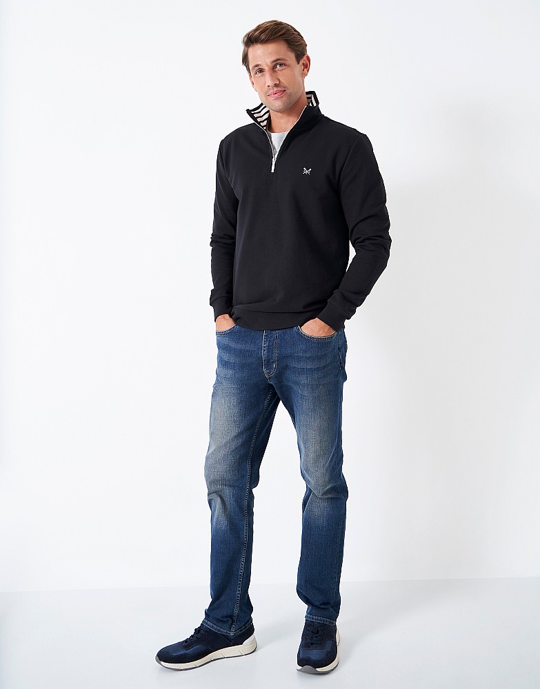 Men's Wallace Hybrid Zip Through Sweatshirt from Crew Clothing Company