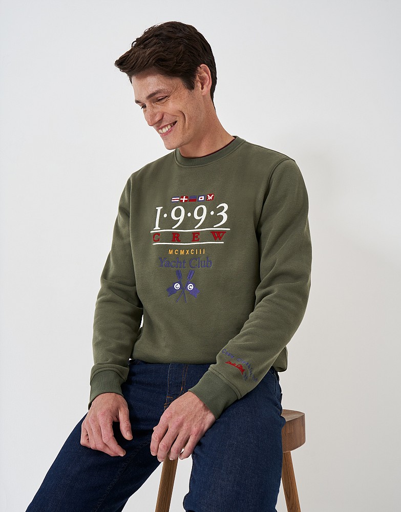 1993 Graphic Embroidered Crew Neck Sweatshirt