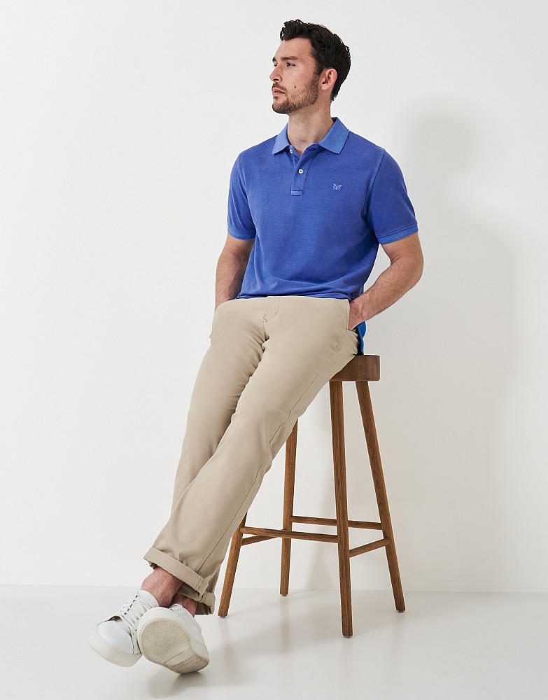 Men's Garment Dye Polo Shirt from Crew Clothing Company