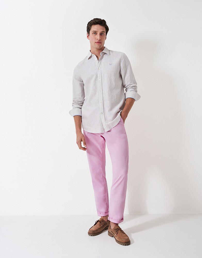 Straight Fit Chinos in Pink