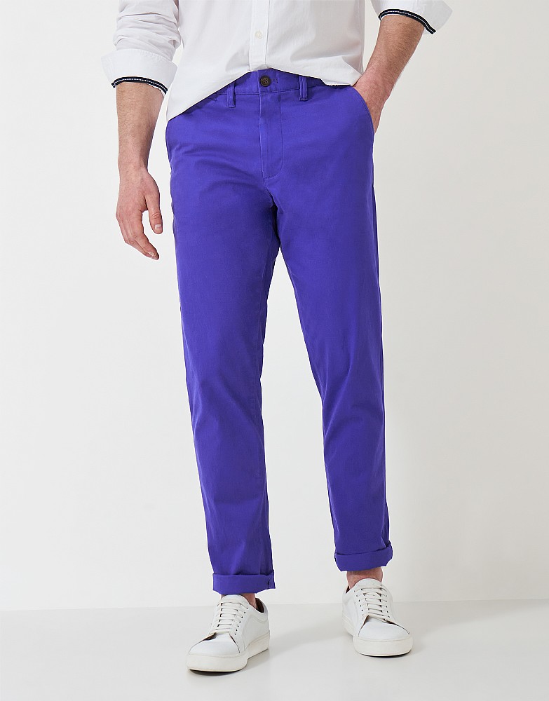 Straight Fit Chinos in Blue