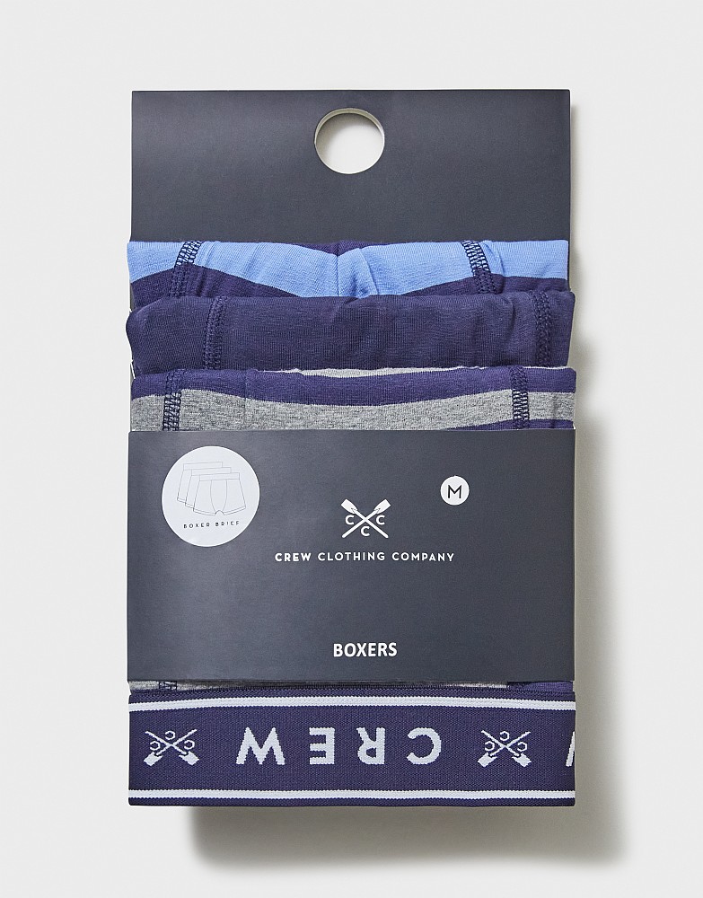 Men's 2 Pack Woven Boxers from Crew Clothing Company