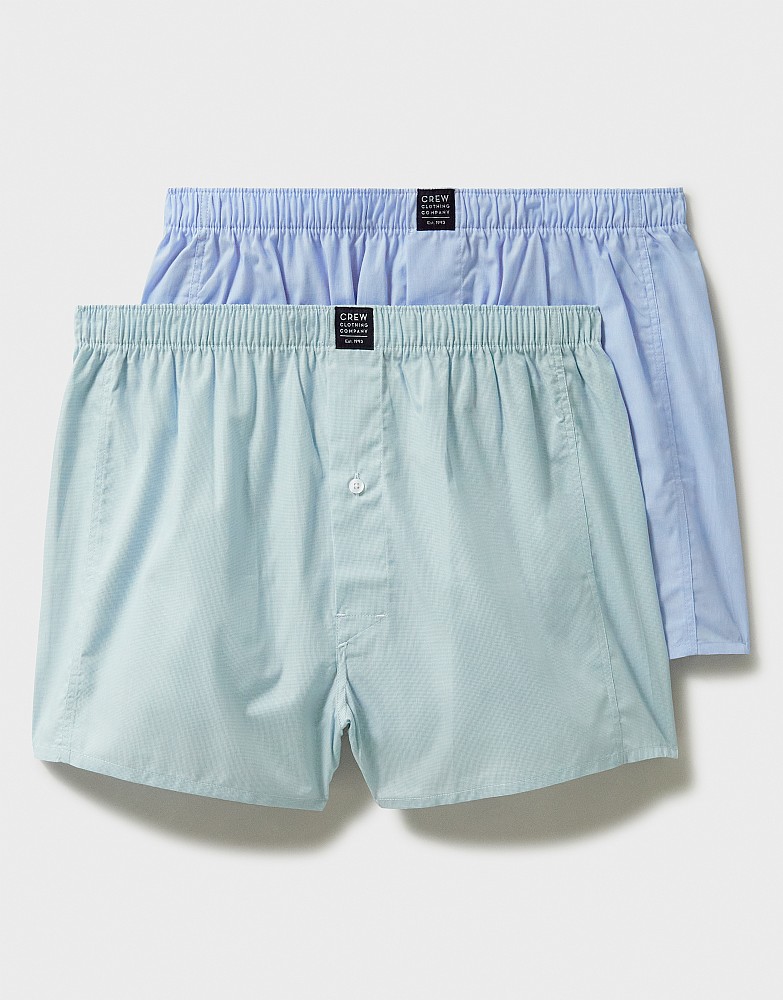 2 Pack Woven Boxers