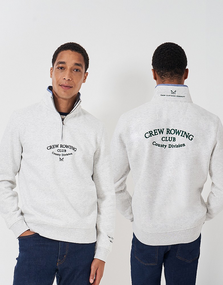 Embroidered half zip pullover online