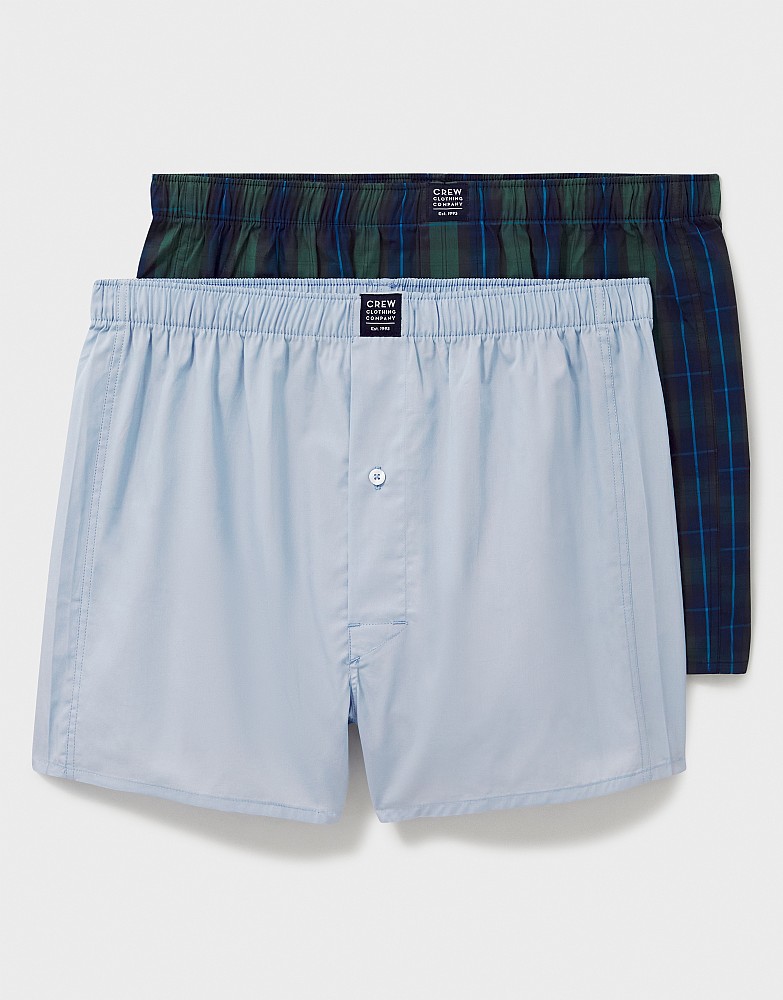 2 Pack Woven Boxers