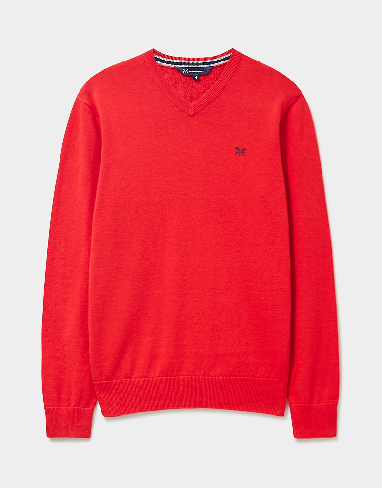 Crew clothing hotsell v neck jumper