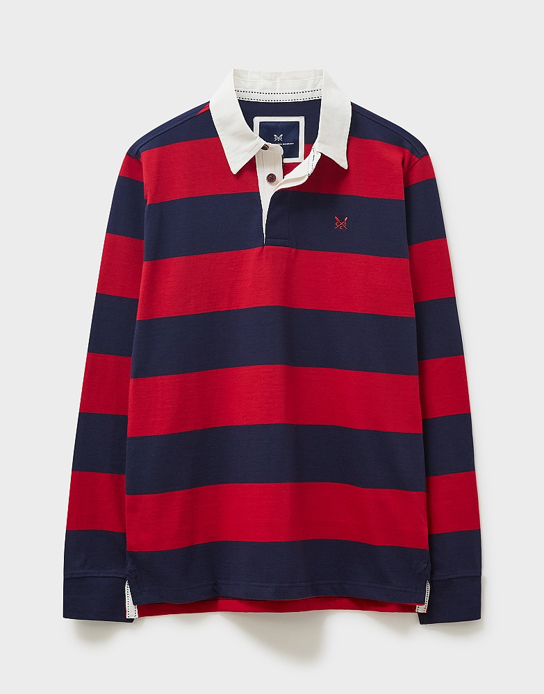 Men's Stripe Rugby Shirt from Crew Clothing Company