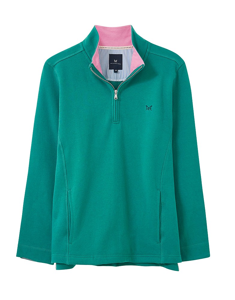 Half Zip Solid Sweatshirt