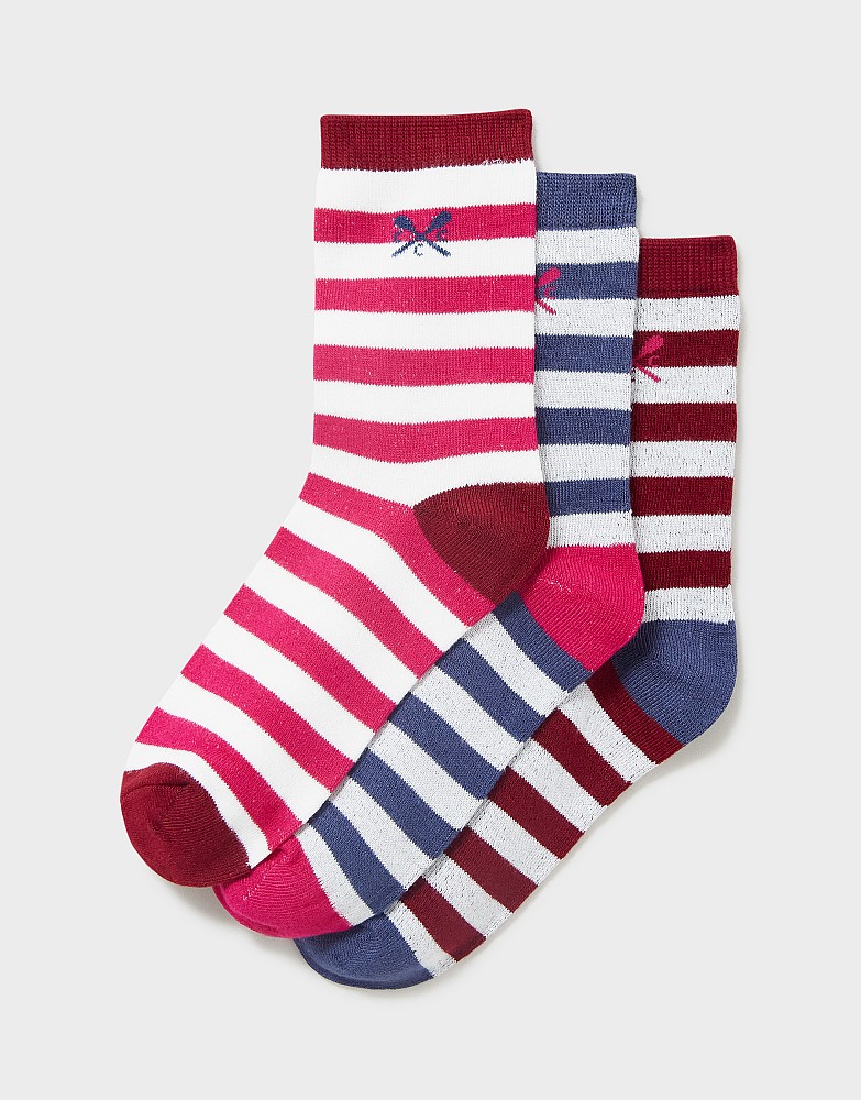 3 Pack Stripe Socks