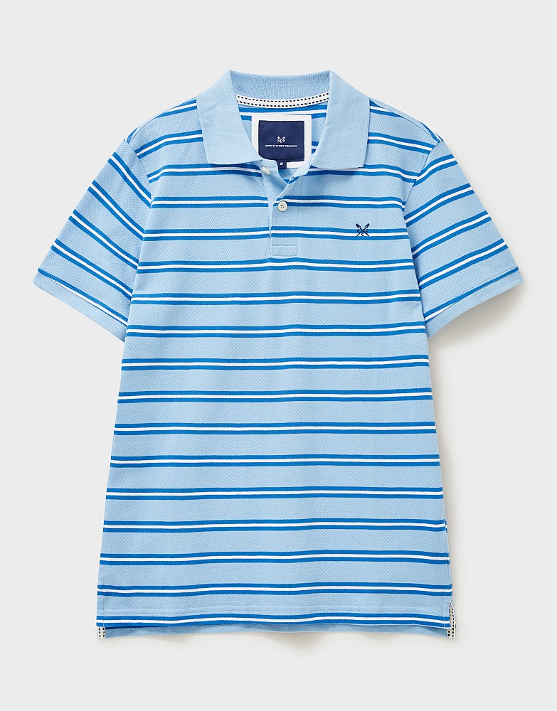 Camborne Stripe Jersey Polo Shirt