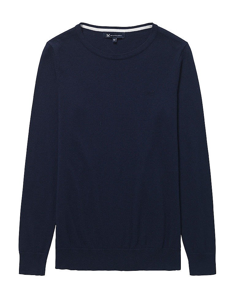 Women's Foxy Crew Neck Jumper in Navy from Crew Clothing