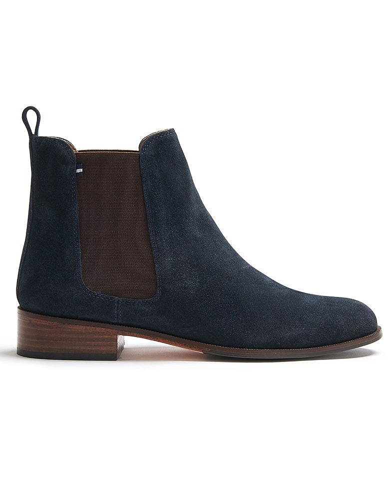 Women's Chelsea Boot in Navy Suede from Crew Clothing