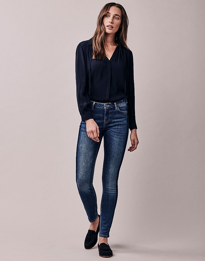 Side Stripe Skinny Jean