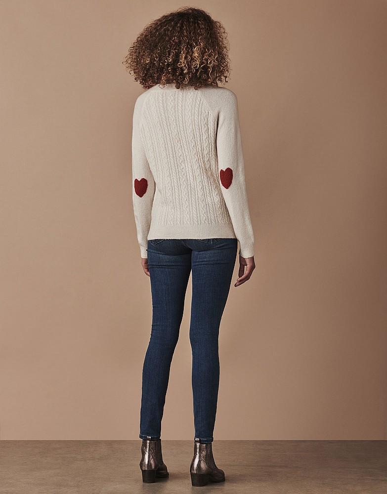 crew clothing heart jumper