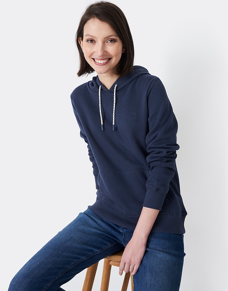 Women's Navy Ash Hoodie from Crew Clothing Company