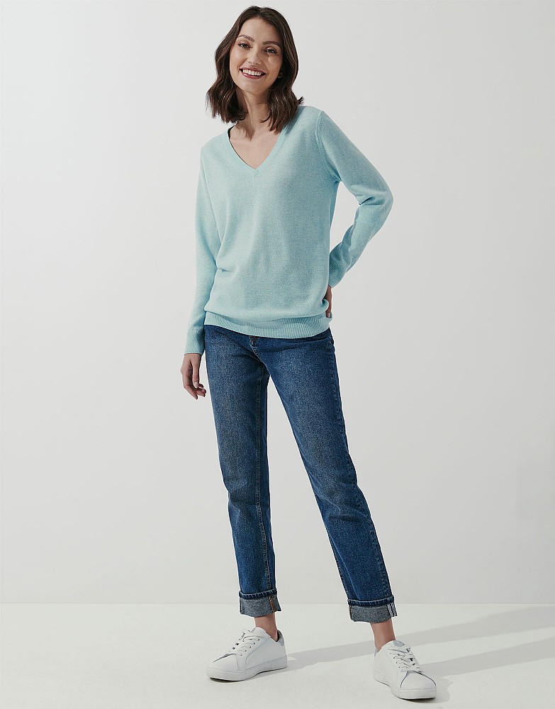 Women's Foxhole V Neck Jumper from Crew Clothing Company
