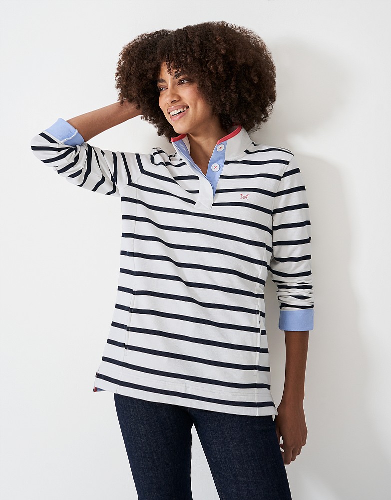 Women's Padstow Pique Sweatshirt from Crew Clothing Company