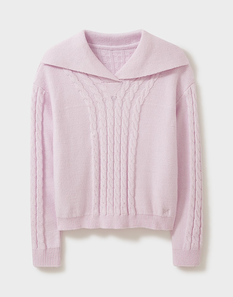 crew clothing cable knit jumper