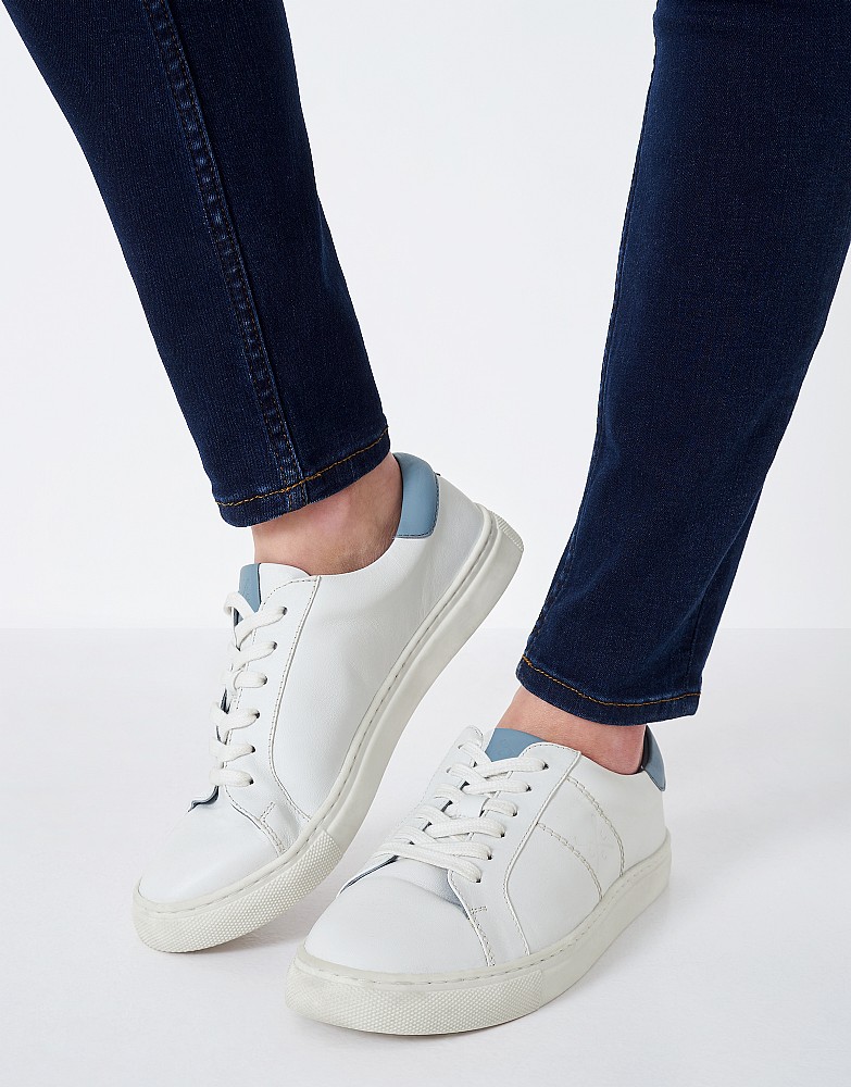 Women's Gigi Leather Trainer from Crew Clothing Company