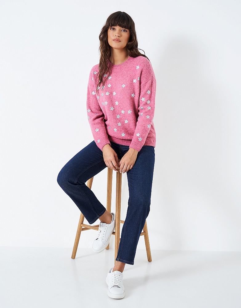 Baleen Sequin Star Jumper