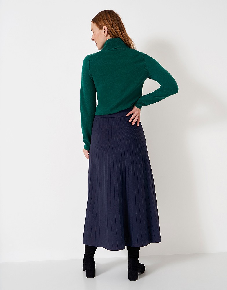 Women's Pleated Knitted Skirt from Crew Clothing Company