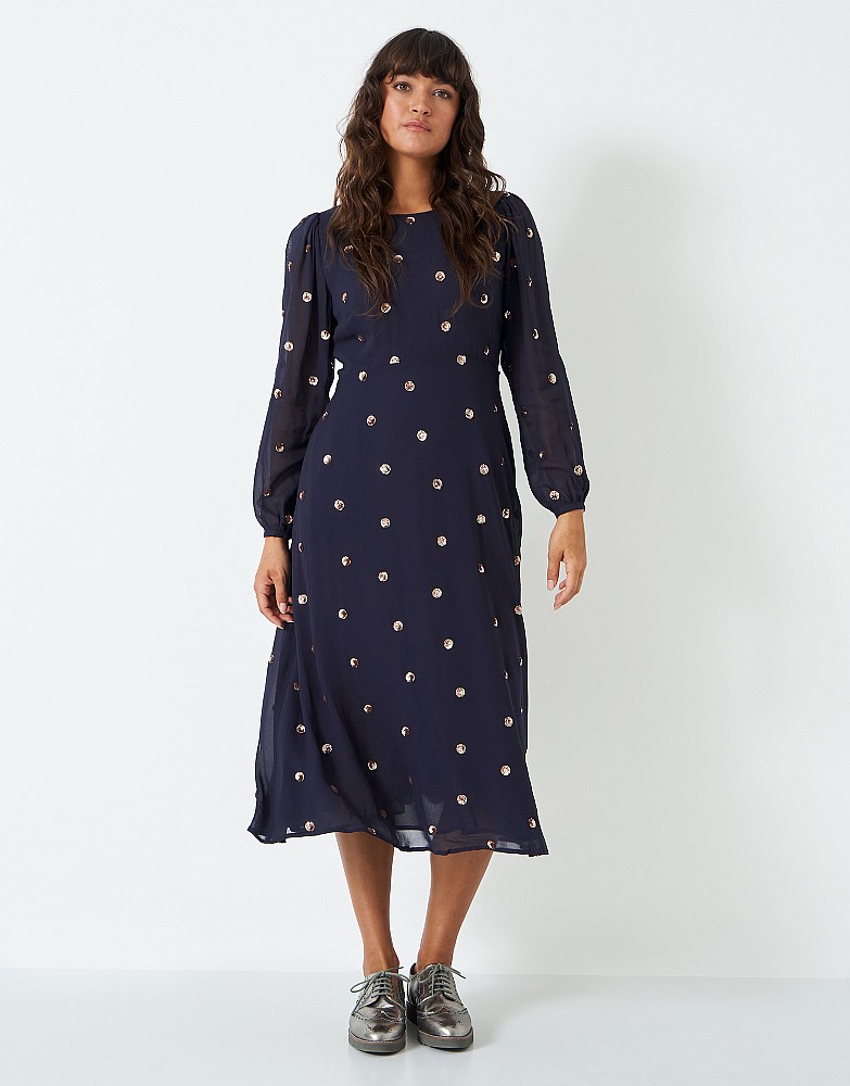 Natalya Sequin Spot Dress