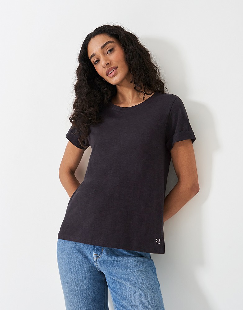 Perfect Crew Neck Slub T-Shirt